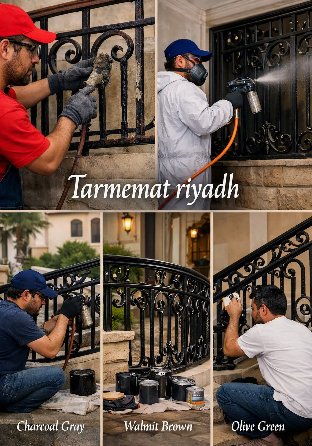 صيانة ودهان الدرابزين الحديدي بالرياض